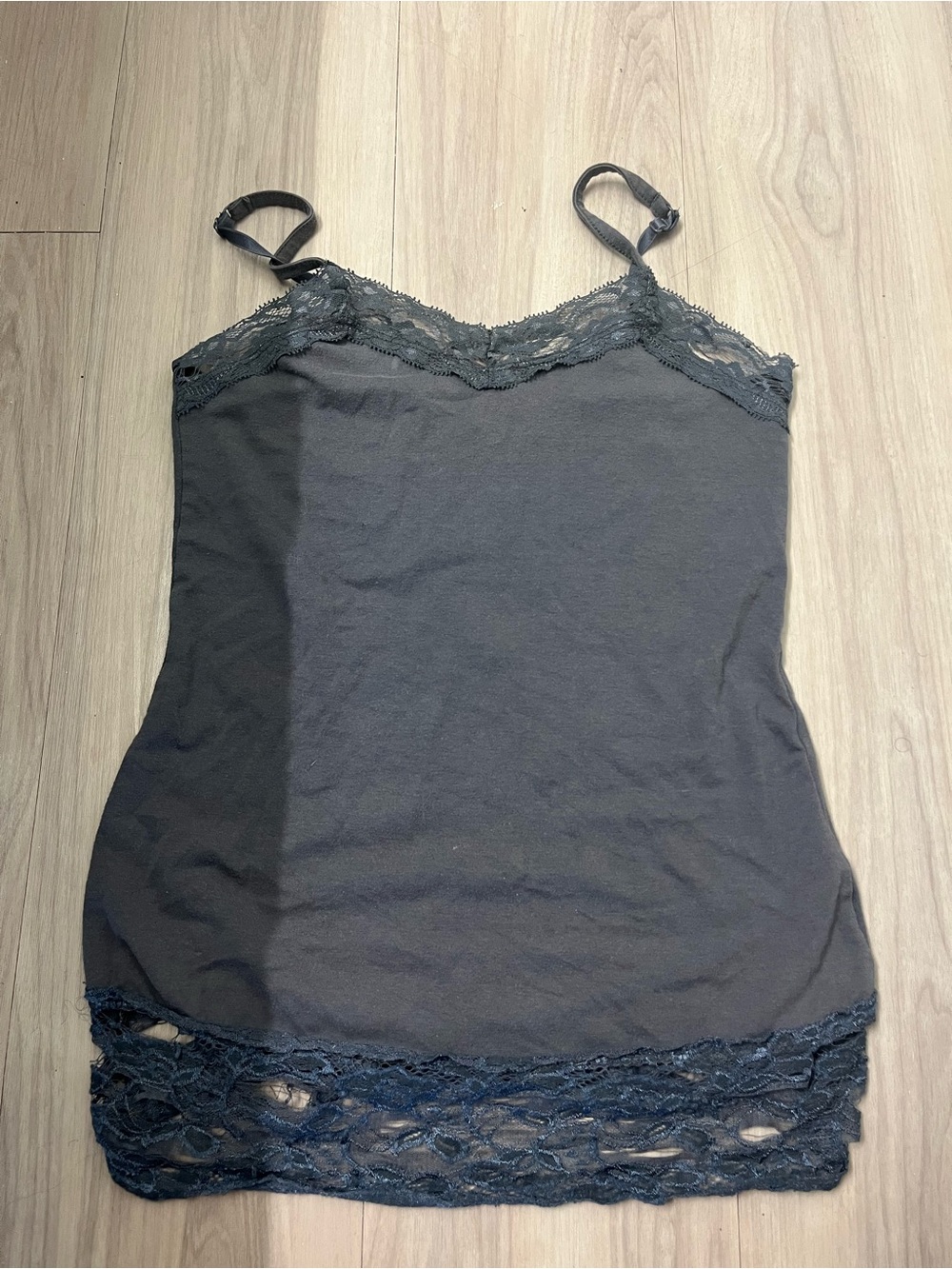 Ransom Black Lace-Trim Camisole